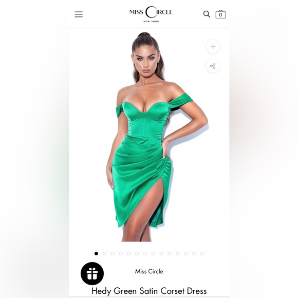 green dress stitch fix Emerald Green Bodycon Rhinestone Corset Mini Dress main image 1